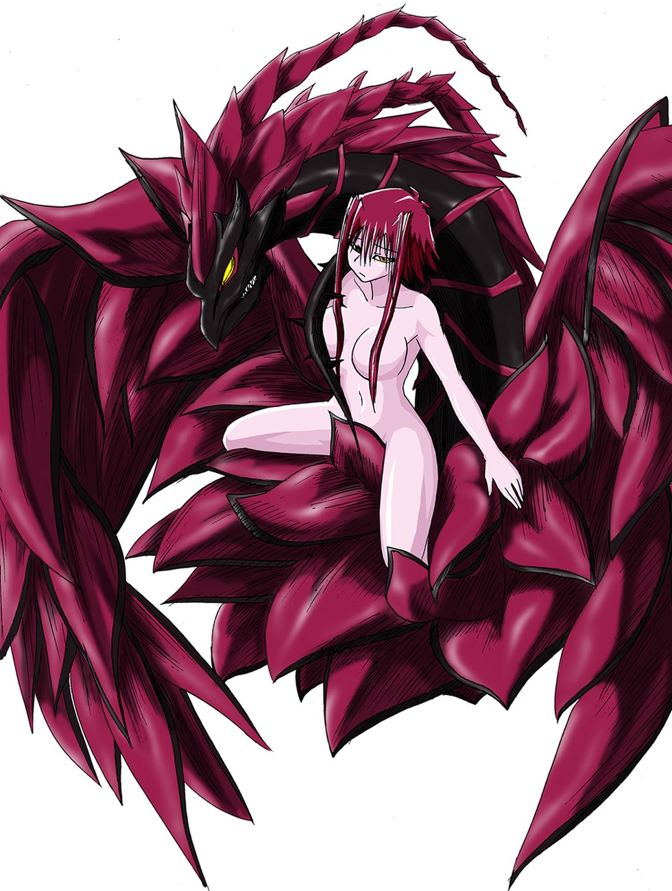 1girls akiza_izinski black_rose_dragon female human izayoi_aki moyashi_no_kusatta_yatsu rule34 tagme yu-gi-oh! yu-gi-oh!_5d's