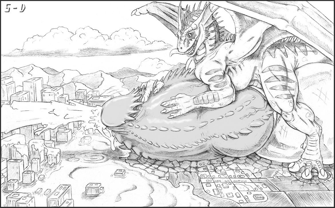 5-d balls big_balls big_penis bodily_fluids body_size_growth border city cum cum_flooding dragon drash_(character) e621 erection european_mythology excessive_cum excessive_genital_fluids flood genital_fluids genitals giga grey_border greyscale huge_balls huge_penis hyper hyper_balls hyper_cum hyper_genitalia hyper_penis landscape_dwarfing macro male membrane_(anatomy) membranous_wings monochrome mythological_creature mythological_scalie mythology penis scalie size_transformation solo tail transformation western_dragon wings