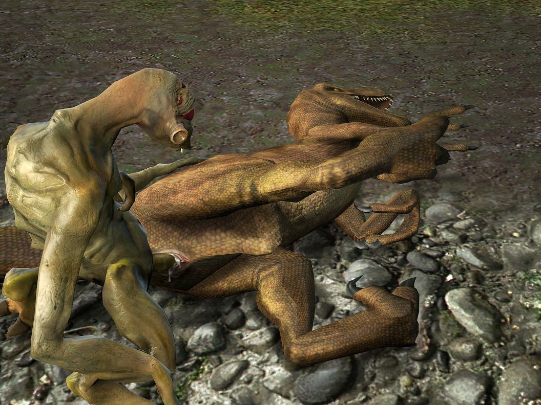 1boy 1girls 3d dinosaur female garry's_mod half-life half-life_(series) half-life_2 male rage_viper raptor rule34 sex straight vortigaunt