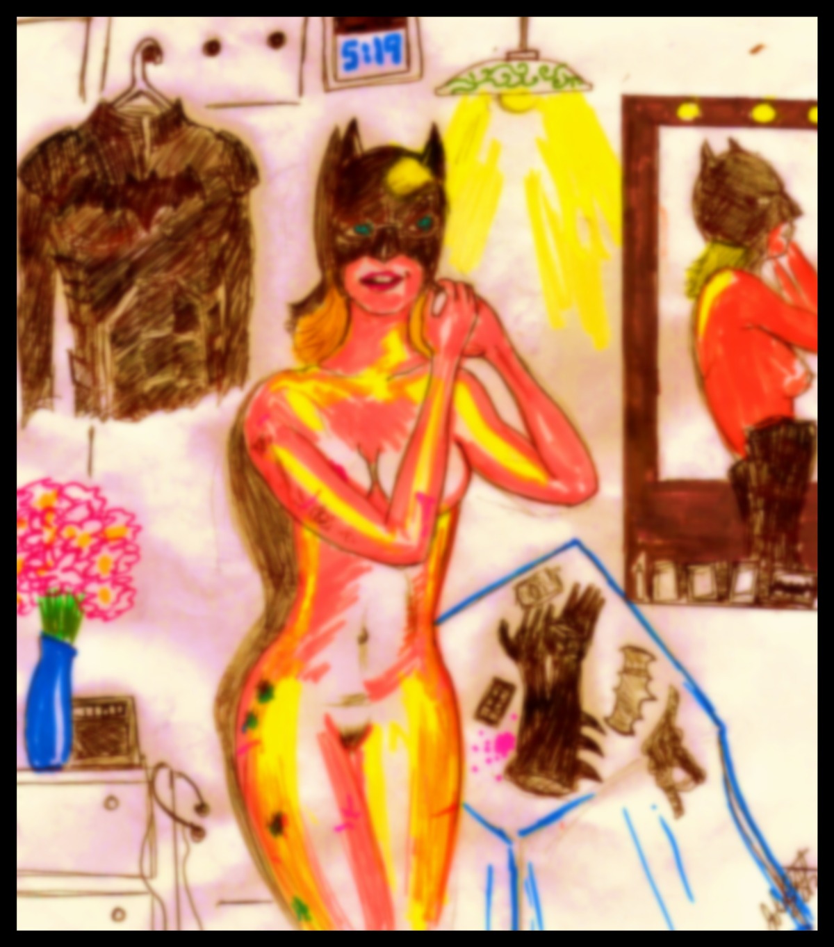 1girls barbara_gordon batgirl batman_(series) dc dc_comics female female_only human rule34 solo tagme