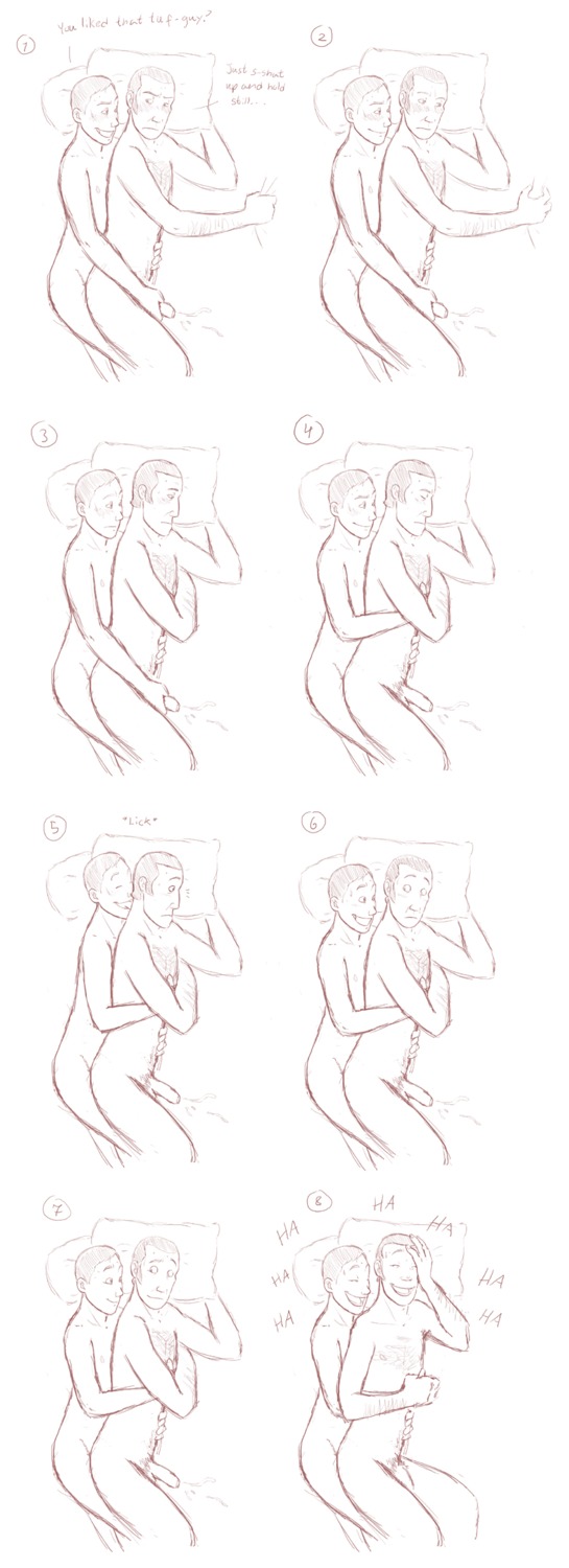 2d after_orgasm after_sex anal anal_sex blush cute embarrassed flaccid flaccid_penis gay gay_sex handjob handjob_while_penetrating human human_male human_only humon jerking_off_another laughing licking_neck love male male_only nude penis reach_around rule34 scout_(team_fortress_2) sniper_(team_fortress_2) spooning team_fortress_2 teasing wholesome yaoi younger_penetrating_older