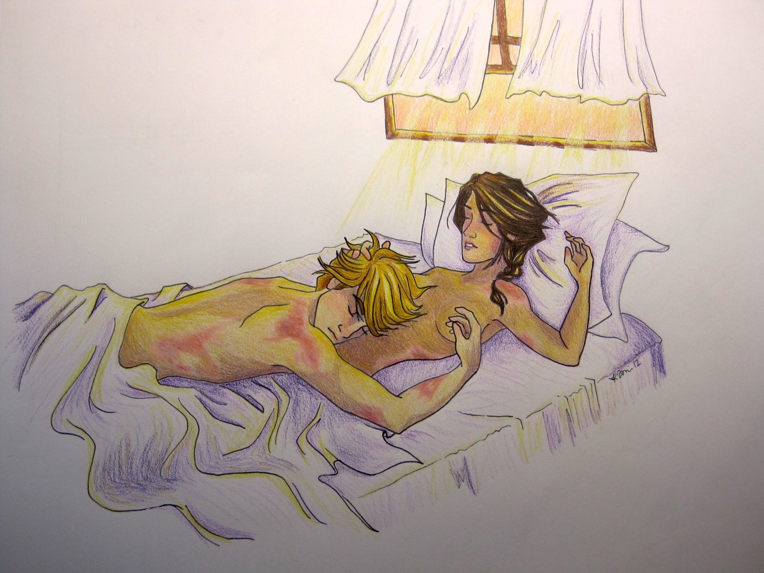 1boy 1girls artist_request female hunger_games jennifer_lawrence josh_hutcherson katniss_everdeen male peeta_mellark rule34 sketch straight tagme the_hunger_games