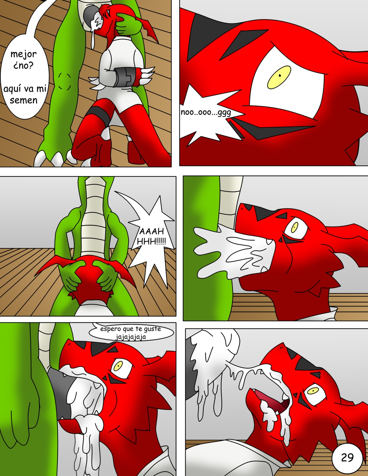 absurd_res adolescent age_difference anthro bandai_namco black_penis bodily_fluids bound claws comic crocodile crocodilian crying cum cum_in_mouth cum_inside cum_on_face dialogue digimon digimon_(species) digital_media_(artwork) dominant dominant_male dragon duo e621 erection fellatio forced gagging genital_fluids genitals guilmon hector21314 hi_res karate male male/male male_penetrated male_penetrating male_penetrating_male multiple_scenes mythological_creature mythological_scalie mythology oral oral_penetration orgasm penetration penile penis rape reptile scalie sex spanish_text submissive submissive_male tail tears text thick_penis toe_claws translated violence young