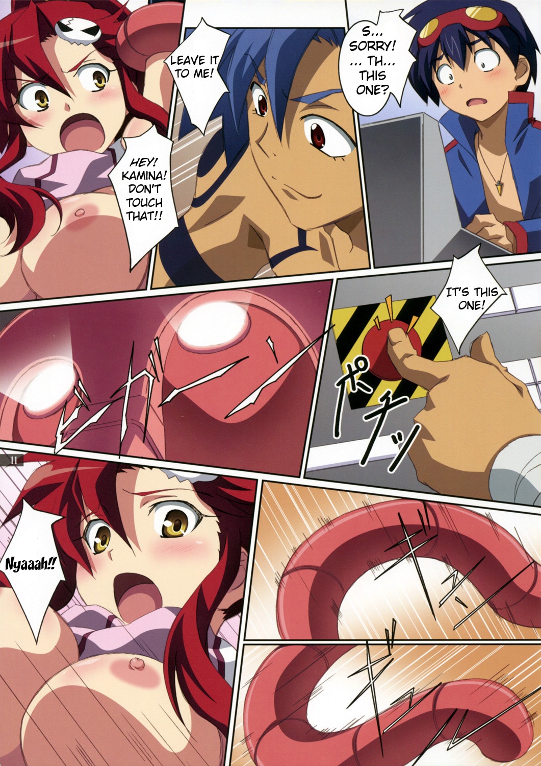 comic female kamina rule34 simon_(tengen_toppa_gurren_lagann) tengen_toppa_gurren_lagann yoko_littner