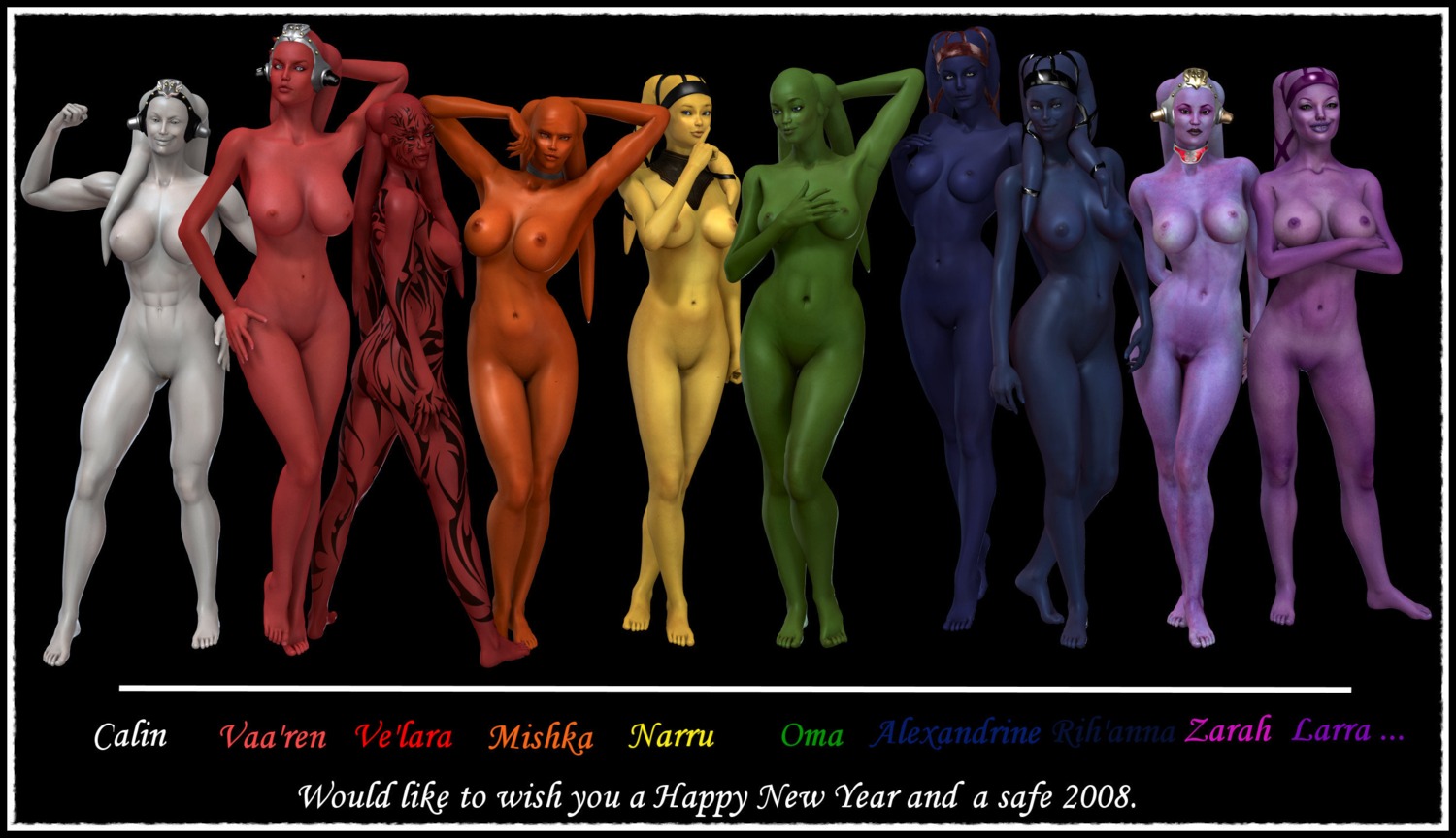 2008 3d 3d_(artwork) cujoe_da_man female jolene_kayla mishka_(jolene_kayla) narru rainbow red_skin rule34 star_wars text twi'lek vaa'ren ve'lara