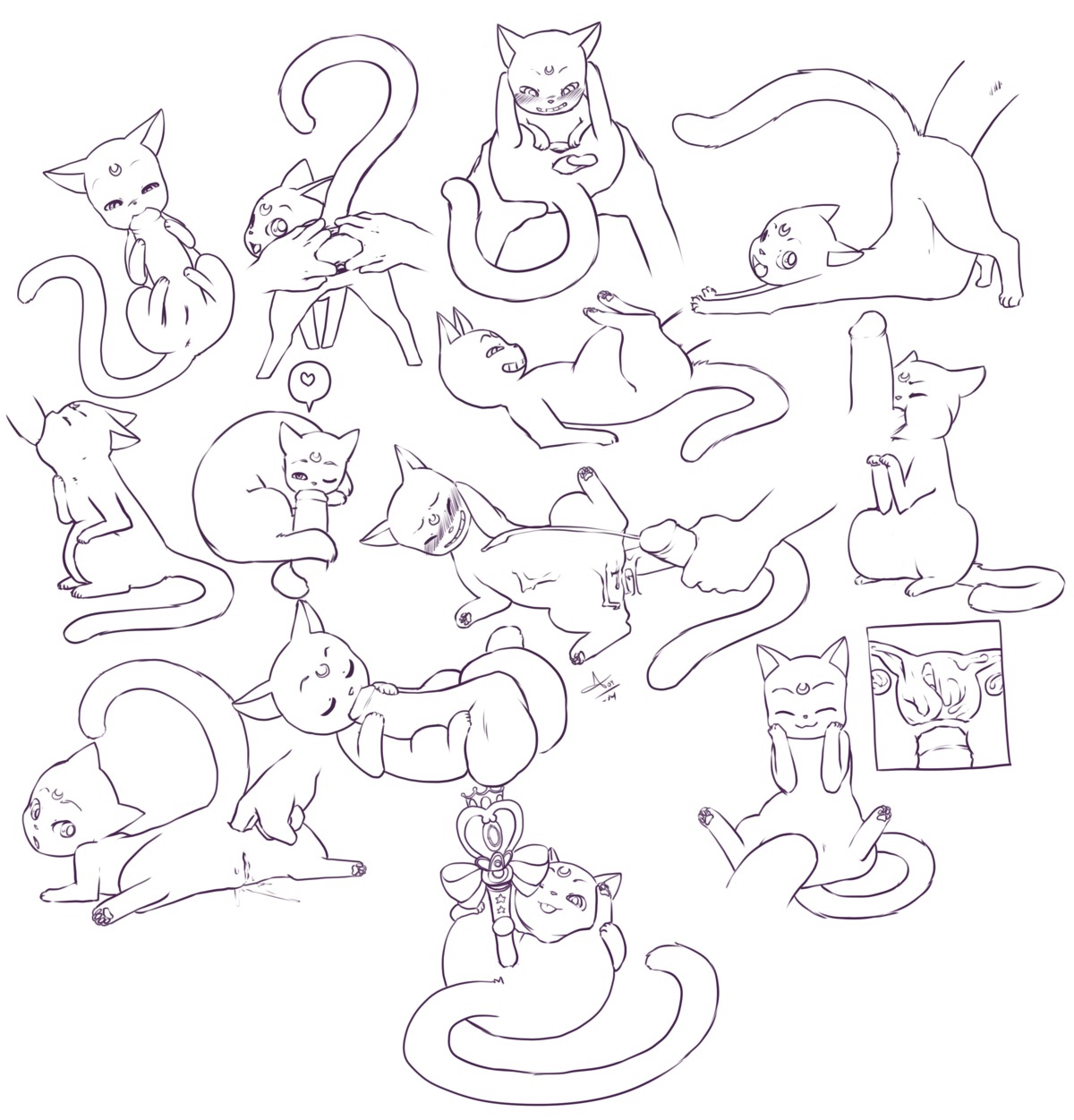 2014 abdominal_bulge absurd_res anal anal_fingering anal_penetration anus aogami ball_suck balls bestiality blush bodily_fluids bodyjob bulge circumcised cum cum_in_uterus cum_inside cum_on_belly cum_on_body cum_on_vulva cumshot domestic_cat dominant duo e621 ejaculation erection eyes_closed fallopian_tubes feet felid feline felis female female_on_human feral fingering fingering_partner genital_fluids genitals heart_symbol hi_res hindpaw huge_penetration human human_on_feral human_rimming_feral humanoid_genitalia humanoid_penis internal interspecies larger_dom larger_male luna_(sailor_moon) lying male male/female male_on_feral male_penetrating male_rimming_female mammal markings multiple_images multiple_scenes on_back on_front open_mouth oral orgasm ovaries pawpads paws penetration penis rear_view rimming sailor_moon_(series) sex simple_background sitting size_difference sketch_page smaller_female smaller_penetrated smile speech_bubble spread_anus spread_legs spread_vulva spreading standing sucking tail tail_around_penis tail_fetish tail_play tail_sex tailjob toei_animation uterus vaginal vaginal_canal vaginal_penetration vulva white_background