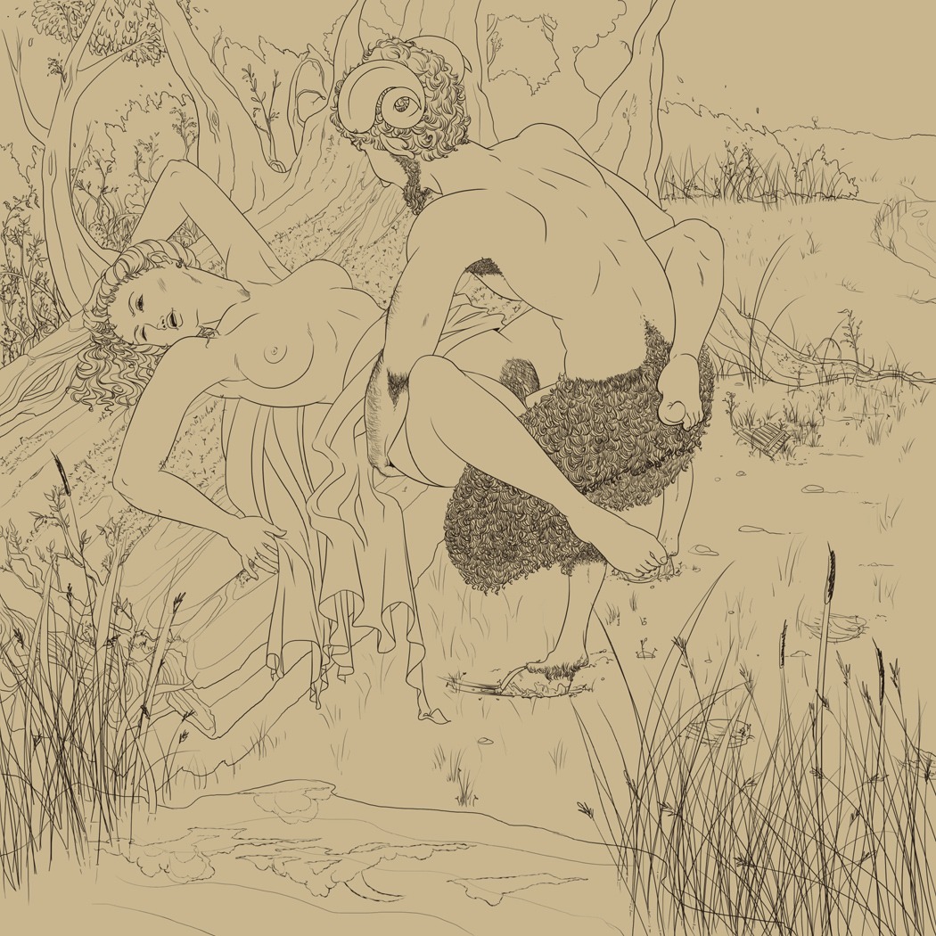 breasts breasts_out_of_clothes deity exposed_breasts female fictional_interracial greek_mythology hooves horns horns_and_hooves human male mythology nipples nude nude_male outdoor_sex outside pan pan_(mythology) partially_clothed_female pubic_hair public_domain pussy rule34 satyr selene sex tagme vaginal_penetration vaginal_sex
