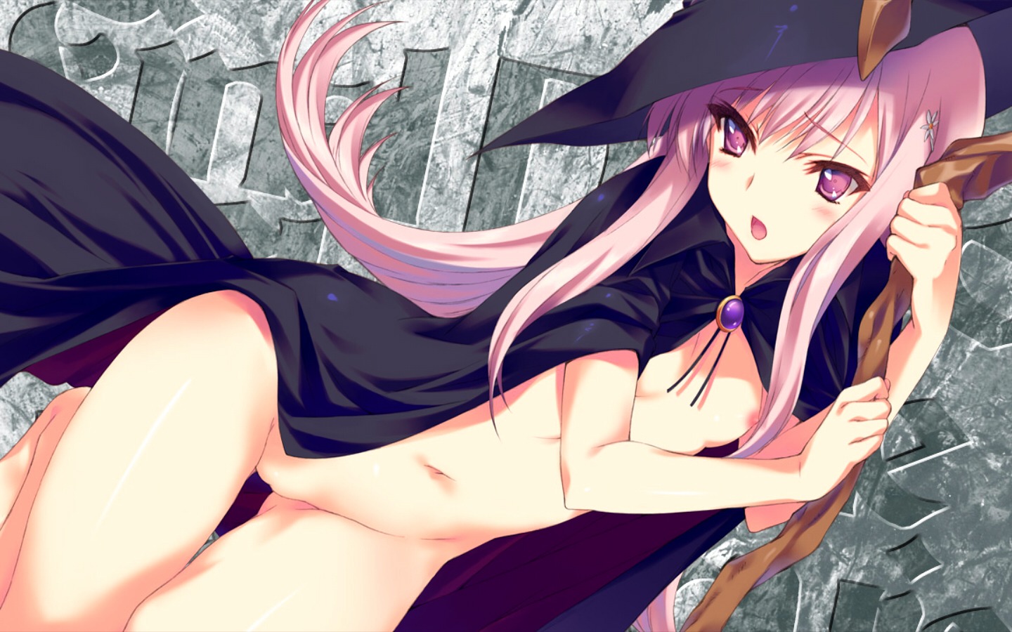 breasts female flat_chest lucy_maria_misora nude rule34 to_heart_(series) to_heart_2 witch