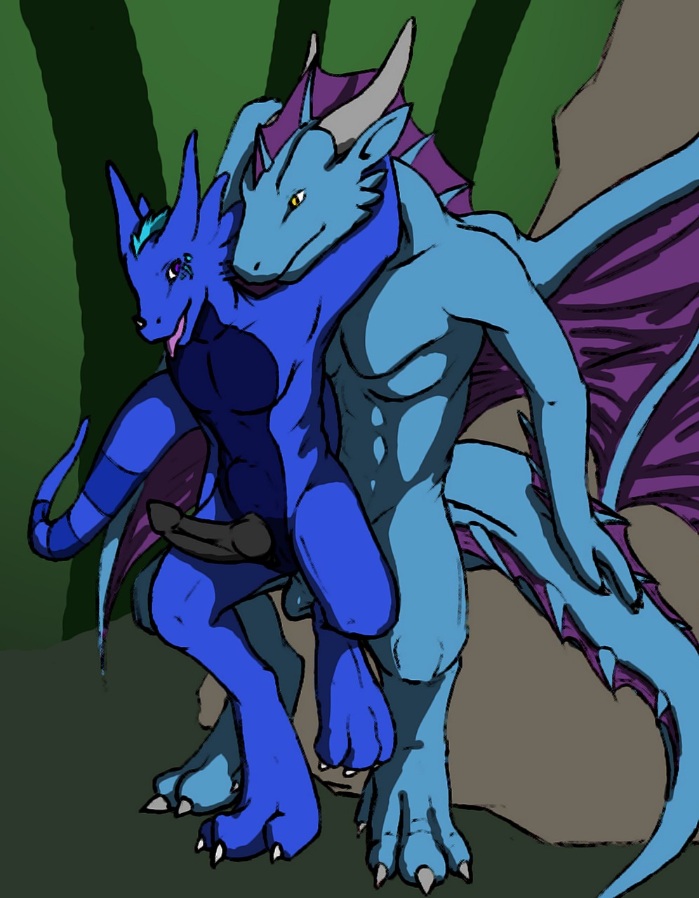 abdominal_bulge anal anal_penetration anthro anthro_on_anthro anthro_penetrated anthro_penetrating anthro_penetrating_anthro dragon duo e621 erection european_mythology genitals hi_res hildale_(character) larger_male looking_pleasured male male/male male_anthro male_on_bottom male_on_top male_penetrated male_penetrating male_penetrating_male membrane_(anatomy) membranous_wings mythological_creature mythological_scalie mythology on_bottom on_top penetration penis scalie sex size_difference smaller_male smaller_penetrated tail tenecayr tenecayr_(artist) western_dragon wings
