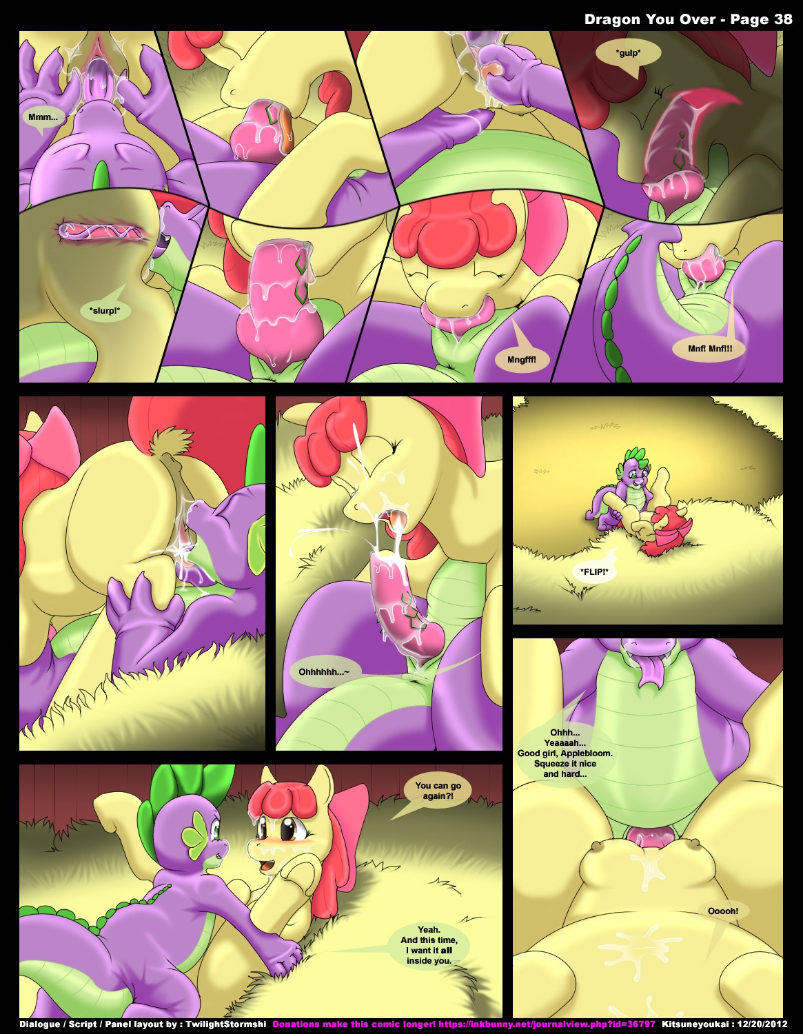 2012 69_position accessory amber_eyes anthro anthro_on_feral anthro_penetrating anthro_penetrating_feral anus apple_bloom_(mlp) bestiality biped blush bodily_fluids bow_ribbon butt comic cum cum_in_mouth cum_inside cum_on_face cumshot cunnilingus deep_cunnilingus deep_throat dialogue dragon duo e621 earth_pony ejaculation english_text equid equine equine_teats equine_udders erection eye_contact fellatio female female_penetrated female_pov feral feral_penetrated first_person_view fondling friendship_is_magic from_front_position fur genital_fluids genitals good_girl green_eyes hair hair_accessory hair_bow hair_ribbon hasbro hay hay_pile heart_symbol hi_res hooves horse internal internal_oral interspecies kitsune_youkai legs_up licking long_tongue looking_at_another lying male male/female male_penetrating male_penetrating_female mammal missionary_position my_little_pony mythological_creature mythological_scalie mythology nipples on_back on_pile oral oral_canal oral_penetration orgasm penetration penile penile_penetration penis penis_in_vagina pile pony presenting purple_body quadruped receiving_pov red_hair ribbons saliva scalie sex spike_(mlp) spread_legs spread_vulva spreading table_lotus_position tail teats text thick_tail tongue tongue_out tongue_penetration udders unguligrade vaginal vaginal_fluids vaginal_penetration vaginal_squirting victory_position vulva yellow_body yellow_fur yellow_udders yellow_vulva young young_anthro young_feral young_pov