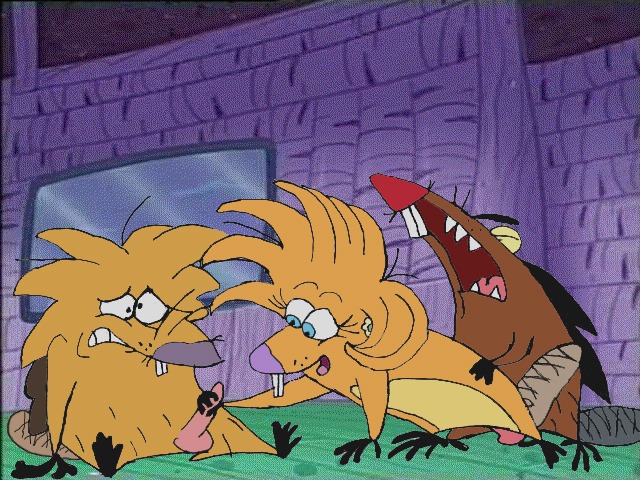 angry_beavers anthro beaver daggett female furry ha_cha_cha handjob male nickelodeon norbert rodent rule34 straight threesome treeflower