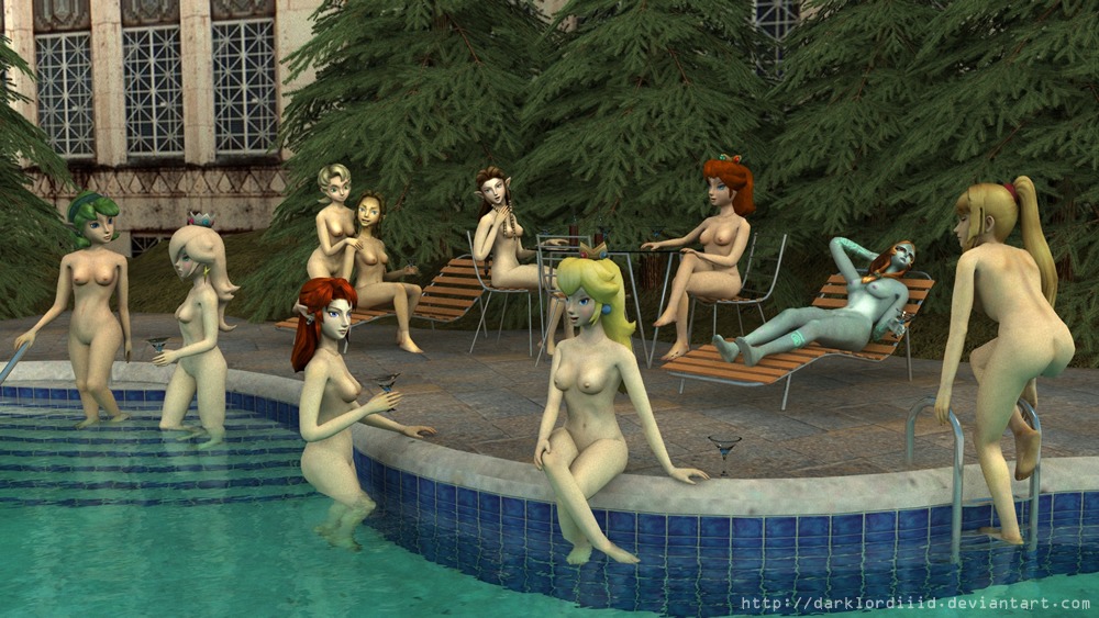 10girls 3d 6+girls ass beach_chair blonde_hair blue_eyes breasts brown_hair chair completely_nude crossover crown darklordiiid earrings female female_only garry's_mod green_hair hairband hena human ilia kokiri long_hair looking_at_viewer malon mario_(series) metroid midna multiple_females multiple_girls navel nintendo nipples nude nude_female ocarina_of_time orange_hair pointy_ears ponytail pool princess_daisy princess_peach princess_rosalina princess_zelda red_hair rule34 samus_aran saria short_hair sitting straight_hair the_legend_of_zelda tied_hair twili twili_midna twilight_princess water zelda_(twilight_princess)
