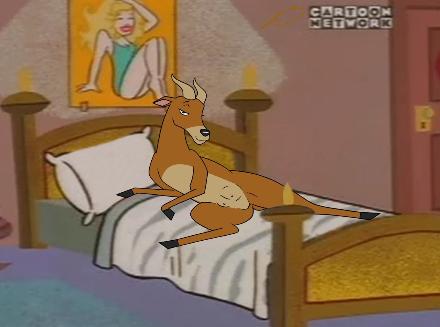 1girls antelope carol_the_antelope cartoon_network female female_only feral feral_only johnny_bravo_(series) no_humans roary rule34 solo