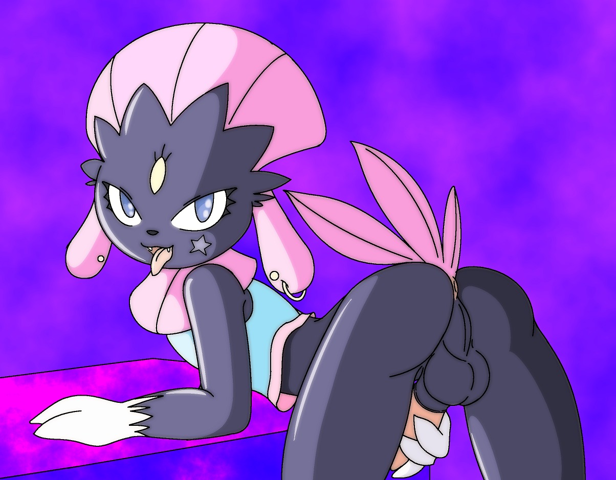 2d anthro ass bent_over black_body blue_eyes bottomless clothes color dark-moltres erection fur furry generation_4_pokemon handjob looking_back male male_only masturbation nintendo penis piercing pokemon pokemon_dppt presenting rule34 solo tail tongue tongue_out weavile