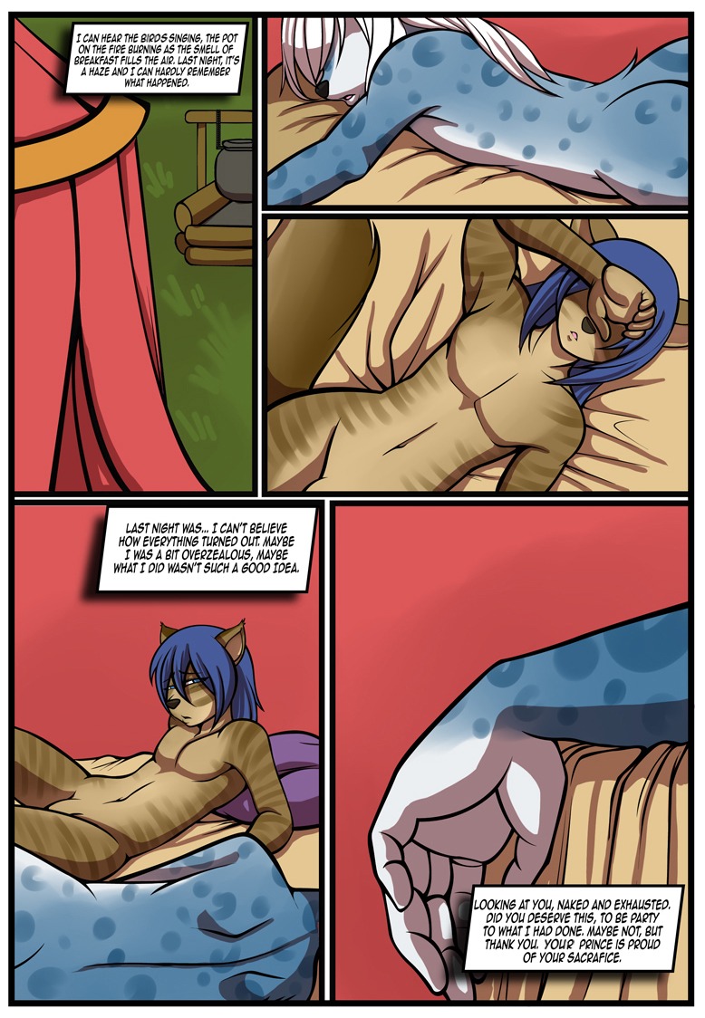 all_the_king's_men anthro blue_hair border butt canid canine comic countershading digital_media_(artwork) duo e621 english_text felid femboy genitals hair humanoid_genitalia humanoid_penis long_hair male male/male mammal multiple_scenes nude penis playing_prince resine text theblackrook vandell white_border white_hair