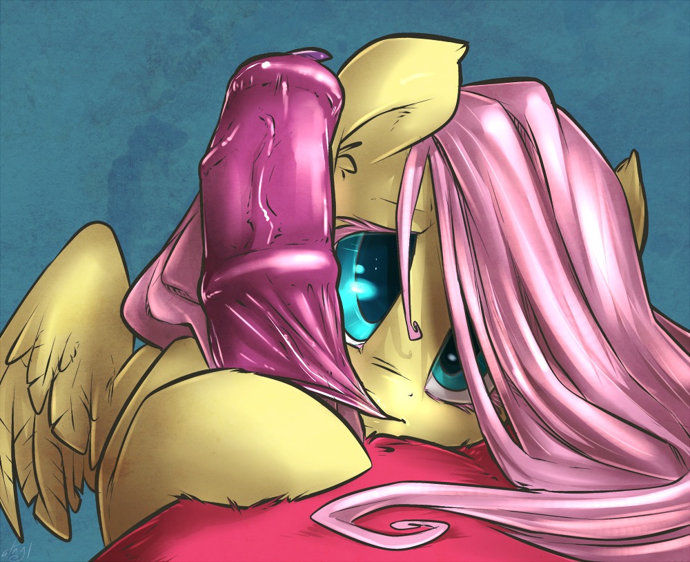 2013 animal_genitalia animal_penis anthro atryl big_macintosh_(mlp) blue_eyes condom digital_media_(artwork) duo e621 equid equine equine_genitalia equine_penis erection feathered_wings feathers female female_focus fluttershy_(mlp) friendship_is_magic fur genitals hair hasbro male male/female mammal my_little_pony mythological_creature mythological_equine mythology pegasus penis pink_hair sexual_barrier_device solo_focus wearing_condom wings yellow_body yellow_feathers yellow_fur