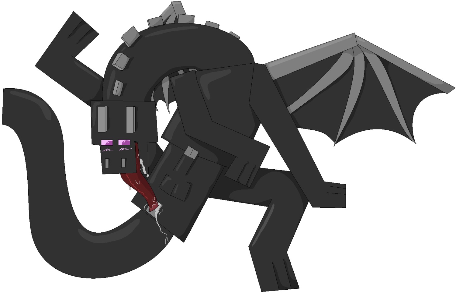 1boy 2d ender_dragon genderswap genderswap_(ftm) male male_only minecraft penis rule34 rule_63 scalie scalie_male scalie_only solo tail