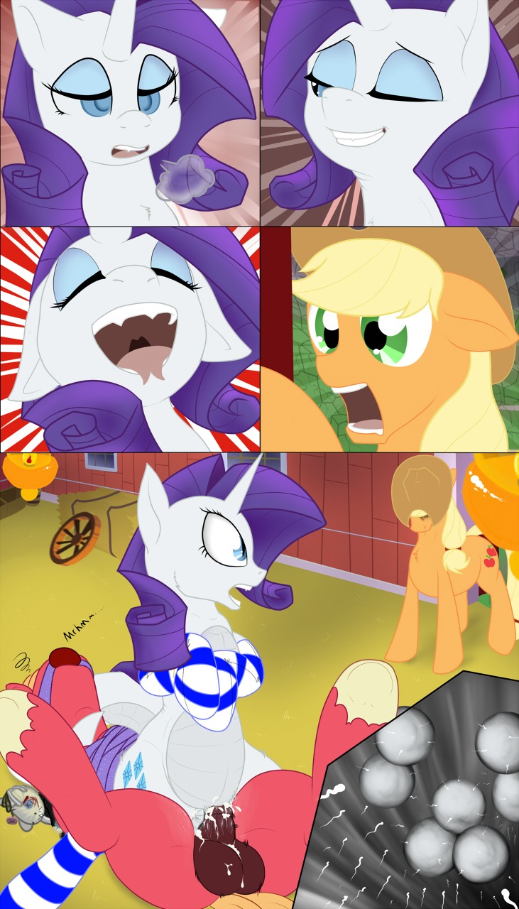 2013 applejack_(mlp) balls big_macintosh_(mlp) blonde_hair blue_eyes bodily_fluids bound breath caught_in_the_act clothing comic cowboy_hat cum cum_in_vagina cum_inside cutie_mark e621 earth_pony equid equine erection female female_rape feral footwear forced forked_tongue friendship_is_magic fur gag gagged genital_fluids genitals green_eyes group hair hasbro hat headgear headwear hi_res horn horse hybrid impregnation impregnation_view inside internal interspecies legwear lying m-p-l male male/female male_raped mammal multiple_ova my_little_pony mythological_creature mythological_equine mythology nude on_back on_bottom on_top open_mouth orange_body orange_fur ovum panting penetration penis pony quadruped rape rarity_(mlp) red_body red_fur reverse_cowgirl_position scalie sex smartypants_(mlp) socks sperm_cell tail tongue unicorn vaginal vaginal_penetration vulva white_body white_fur