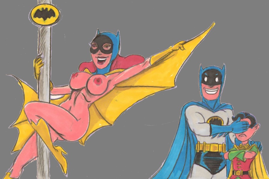 barbara_gordon batgirl batman batman_(bruce_wayne) batman_(series) batman_66 bruce_wayne dc dc_comics dick_grayson female hero_and_sidekick human male robin_(dc) robin_(dick_grayson) rule34 sidekicks