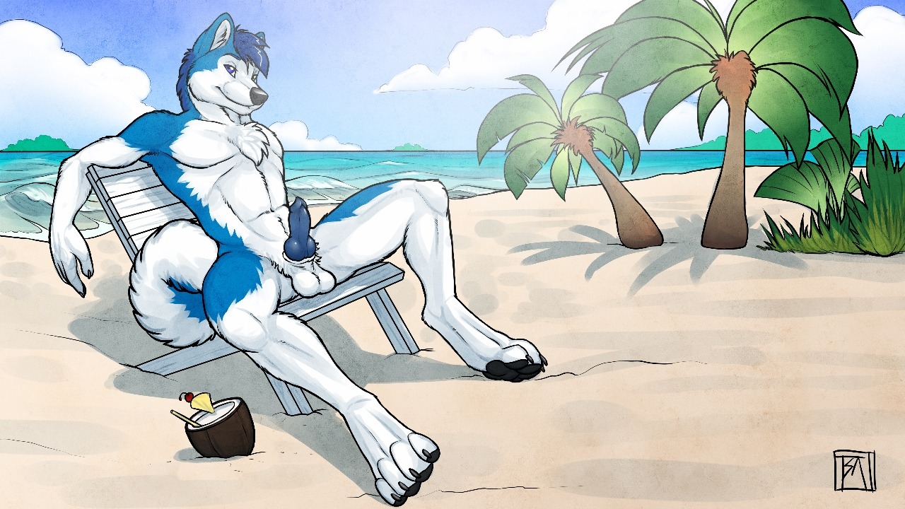 16:9 2014 4_toes alcohol animal_genitalia animal_penis anthro athletic athletic_male balls beach beverage biped black_nose black_pawpads blue_body blue_eyes blue_fur blue_hair blue_penis canid canine canine_genitalia canine_penis canis chair chest_tuft claws cocktail detailed_background digitigrade domestic_dog e621 erection feet food fur furniture genitals hair husky knot looking_at_viewer male mammal multicolored_body multicolored_fur nordic_sled_dog nude nude_beach outdoor_nudity outside pawpads paws penis pinup pose presenting presenting_penis sand sea seaside seductive sitting sky solo spitz spread_legs spreading summer toes tsaiwolf tuft two_tone_body two_tone_fur water white_body white_fur widescreen