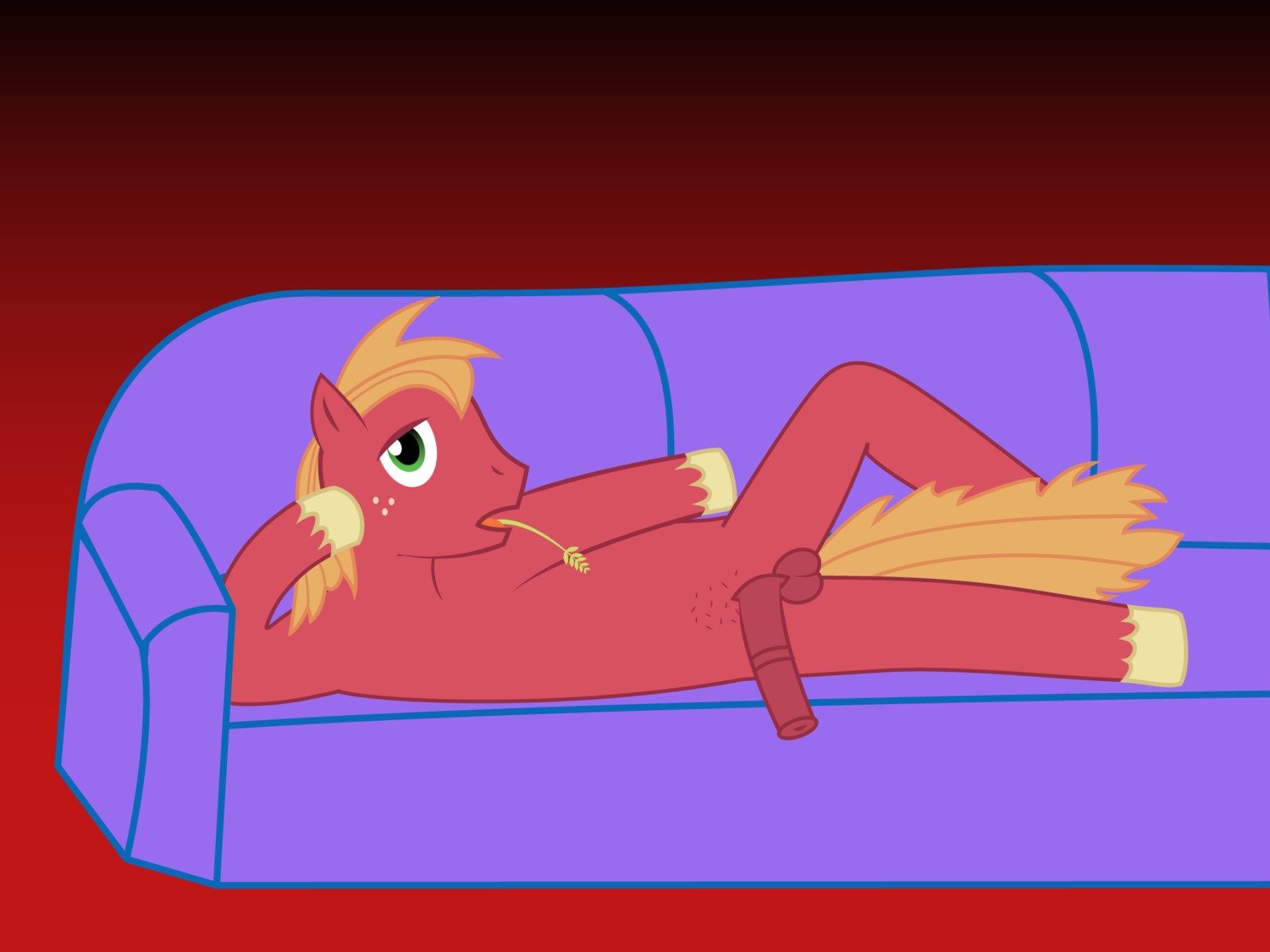 4:3 animal_genitalia animal_penis balls big_macintosh_(mlp) e621 earth_pony equid equine equine_genitalia equine_penis erection friendship_is_magic genitals hasbro hi_res horse male mammal my_little_pony nude penis pony solo tail unknown_artist