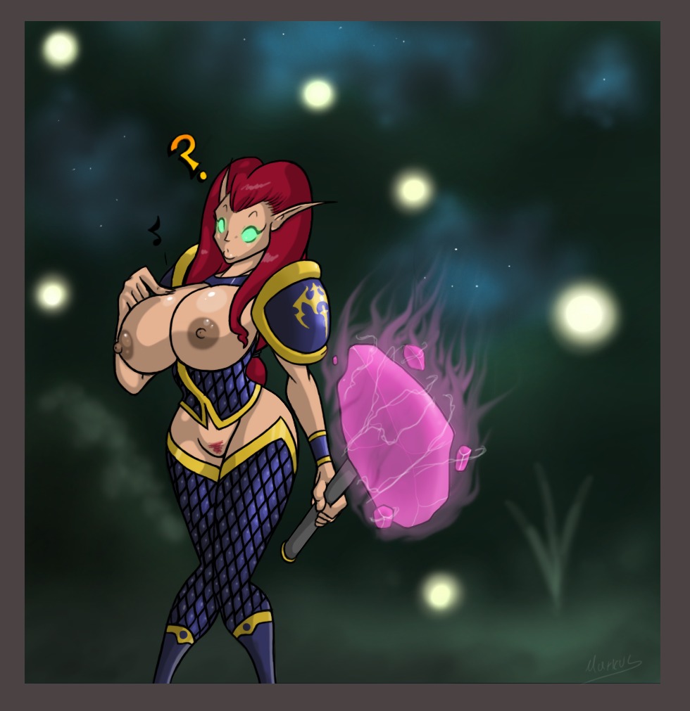 blood_elf female lordstevie pubic_hair red_hair rule34 world_of_warcraft