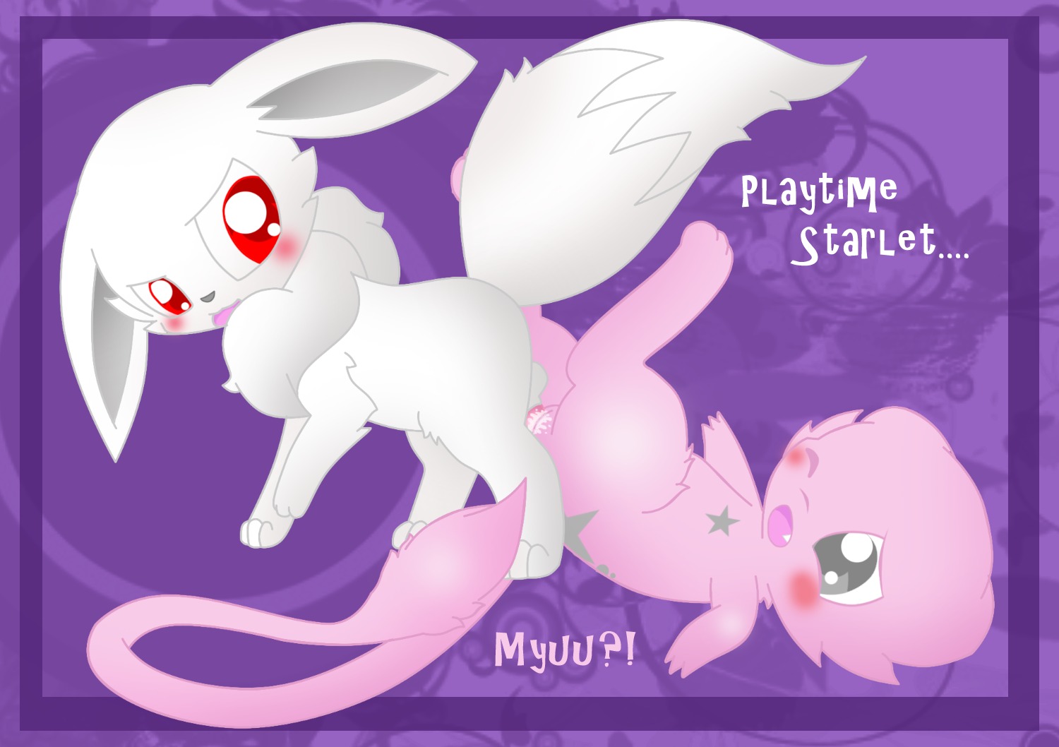 blush color cum eevee fairyfloss female feral fur insertion interspecies legendary_pokemon male mew nude penis pokemon pokemon_(species) pussy raised_tail red_eyes rule34 sex side_view straight tagme tail vulva