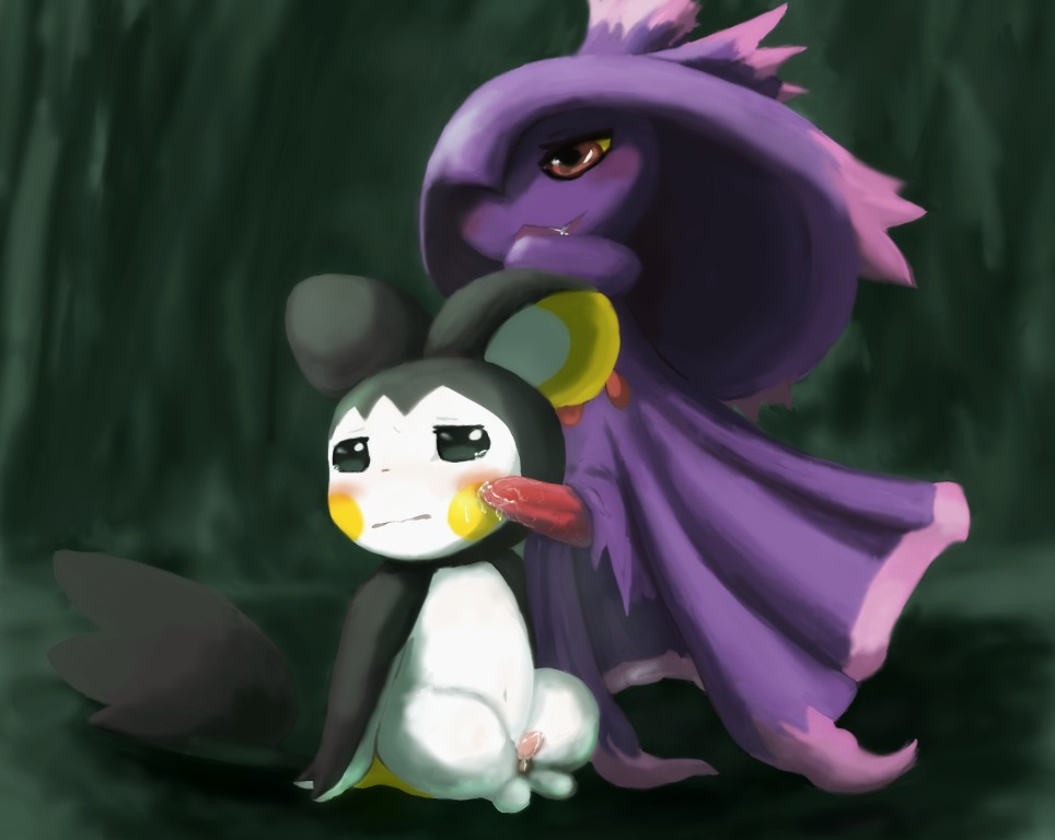 blush bodily_fluids cave cum duo e621 emolga erection feral generation_4_pokemon generation_5_pokemon genital_fluids genitals ghost male male/male mammal membrane_(anatomy) mismagius nintendo ohakotome patagium penis pokemon pokemon_(species) pose precum rodent saliva sciurid sitting spirit tears