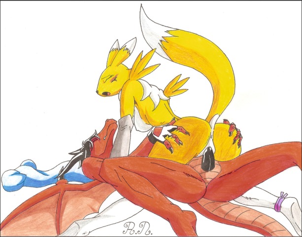 anthro ass breasts closed_eyes color digimon female fur furry furry_ass furry_breasts furry_tail interspecies male nude open_mouth pussy raised_tail renamon renamonprincess rule34 sex simple_background straight tail vaginal_penetration white_background