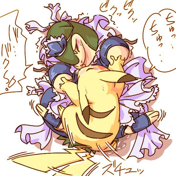 1boy 1girls anthro color female fur furry game_freak interspecies male nintendo pikachu pokemon pokemon_(species) pussy rule34 sex smooth_skin straight toony typhlosion vaginal_penetration