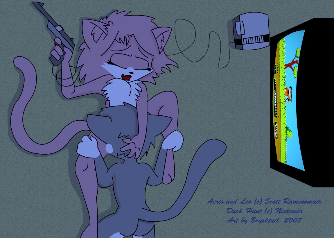 2007 aeris_(vg_cats) age_difference anas anatid ankle_grab anseriform anthro anthro_on_anthro arms_bent artist_name avian bent_arm bent_legs biped bird bird's-eye_view black_nose blue_text brushtail butt carpet character_name chest_tuft controller copyright_symbol cord countershade_face countershade_torso countershading crt cute_fangs dabbling_duck dark_nose dark_text domestic_cat duck duck_hunt duck_hunt_dog duck_hunt_duck duo e621 electronics extended_arm eyes_closed fangs felid feline felis female fur game_console game_controller game_screen gloves_(marking) grabbing_both_legs grey_body grey_butt grey_ears grey_fur grey_tail hair hand_on_ankle hand_on_another's_head hand_on_head hand_on_leg hand_on_thigh head_grab high-angle_view holding_controller holding_game_controller holding_object holding_toy holding_toy_gun intraspecies leg_grab leo_(vg_cats) light_gun lying male male/female mallard mammal markings monotone_butt monotone_hair monotone_tail multicolored_body multicolored_face multicolored_fur nes_console nes_zapper nintendo nintendo_console nintendo_controller nintendo_entertainment_system nude older_female on_back open_mouth oral pink_body pink_fur pink_hair purple_body purple_ears purple_face purple_fur purple_hair raised_arm raised_hand red_tongue retro_console retro_controller screen screencap sex short_hair snaggle_tooth symbol tail teeth television text thigh_grab thin_tail tongue toy toy_gun tuft two_tone_body two_tone_face two_tone_fur vaginal vg_cats wavy_tail white_body white_countershading white_face white_fur wired_controller year young young_anthro younger_male