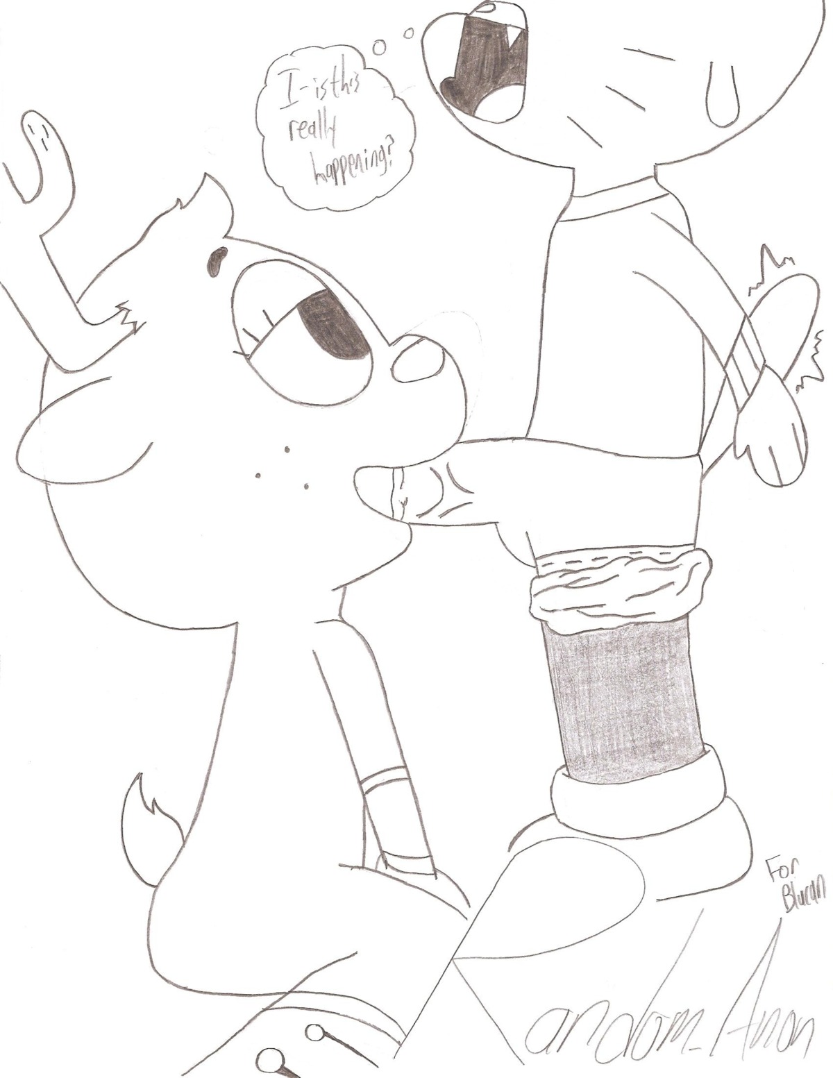 1boy 1girls anthro blowjob cartoon_network cervine deer dialogue english english_dialogue english_text fellatio female genitals gumball_watterson looking_at_partner looking_up male no_color nude nudity oral oral_penetration penetration penis penis_in_mouth penny_fitzgerald penny_fitzgerald_(before_canon_real_form) random_anon rule34 straight tagme tail text text_bubble the_amazing_world_of_gumball thought_bubble traditional_artrn