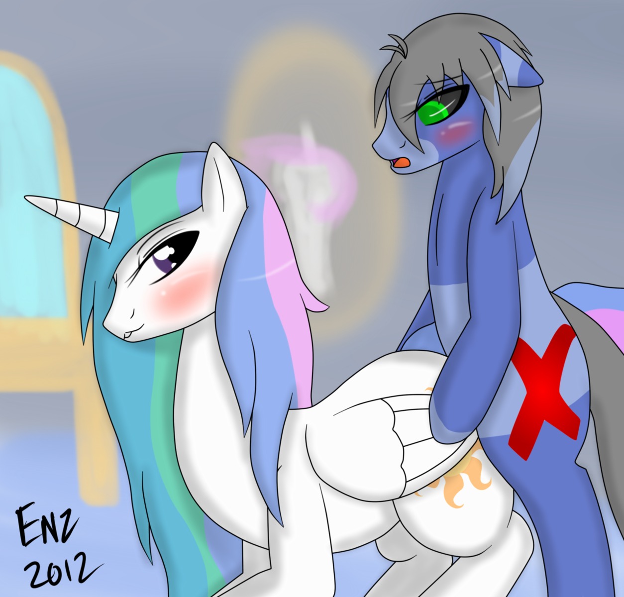 alicorn earth_pony ensayne equine female feral friendship_is_magic hasbro horse male my_little_pony pony princess_celestia_(mlp) rule34 tagme