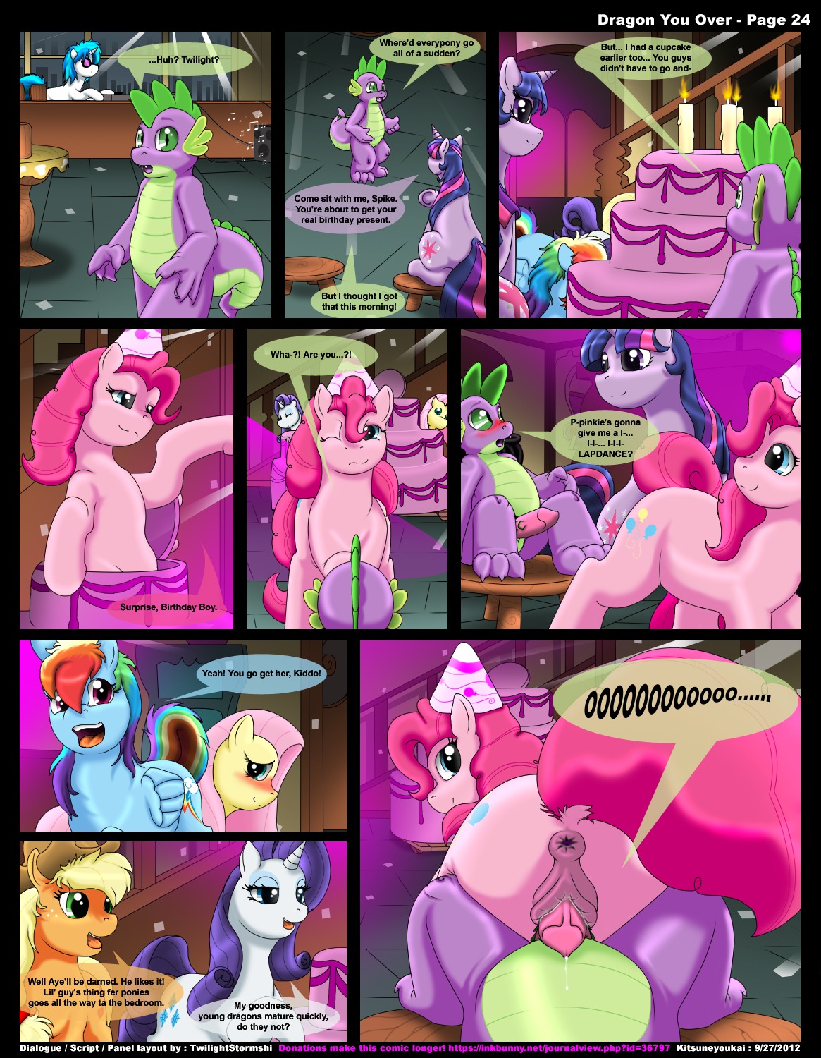 2012 anthro anthro_on_feral anthro_penetrating anthro_penetrating_feral anus applejack_(mlp) bestiality birthday birthday_sex blonde_hair blue_body blue_eyes blue_feathers blue_fur blue_hair blush cake candle clothing comic cowboy_hat cutie_mark dessert dialogue dragon e621 earth_pony english_text equid equine erection exhibitionism feathered_wings feathers female feral feral_penetrated fire fluttershy_(mlp) food friendship_is_magic fur furniture genitals green_eyes group hair hasbro hat headgear headwear hi_res horn horse interspecies kitsune_youkai male male/female mammal mane_six_(mlp) multicolored_hair my_little_pony mythological_creature mythological_equine mythological_scalie mythology nude orange_body orange_fur party_hat pegasus penetration penis pink_body pink_fur pink_hair pinkie_pie_(mlp) pony public public_sex purple_body purple_eyes purple_fur purple_hair purple_scales pussyjob rainbow_dash_(mlp) rainbow_hair rarity_(mlp) rubbing scales scalie sex shota spike_(mlp) table tail text twilight_sparkle_(mlp) two_tone_hair unicorn vaginal vinyl_scratch_(mlp) vulva white_body white_fur wings wood yellow_body yellow_fur young young_anthro young_male