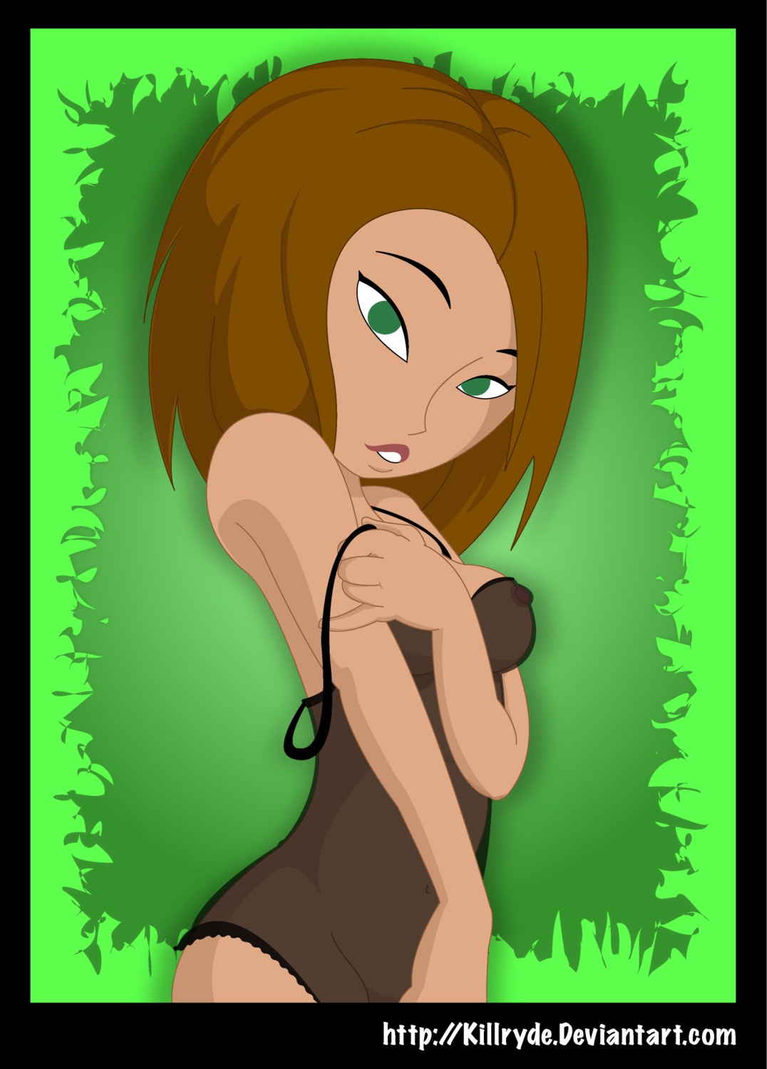 bonnie_rockwaller breasts disney female female_only human killryde kim_possible medium_breasts nipples rule34 solo straight_hair tagme