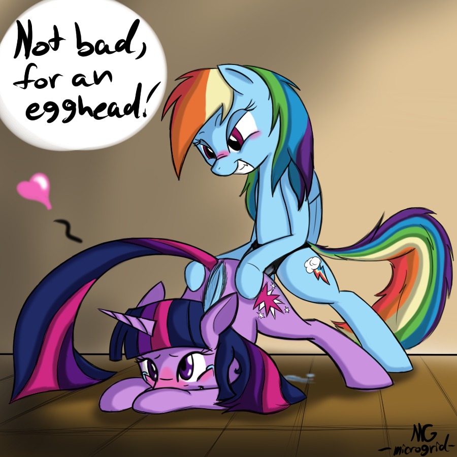 1:1 2012 ambiguous_penetration ass_up blue_body blue_feathers blue_fur blush bodily_fluids cutie_mark dialogue dildo duo e621 english_text equid equine feathered_wings feathers female female/female feral friendship_is_magic fur genital_fluids grin hair hand_on_butt hasbro heart_symbol horn intraspecies long_hair mammal microgrid multicolored_hair multicolored_tail my_little_pony mythological_creature mythological_equine mythology pegasus penetration purple_body purple_eyes purple_fur purple_hair rainbow_dash_(mlp) rainbow_hair rainbow_tail raised_tail sex sex_toy smile spread_legs spreading strapon tail tears teeth text twilight_sparkle_(mlp) two_tone_hair unicorn vaginal vaginal_fluids wings