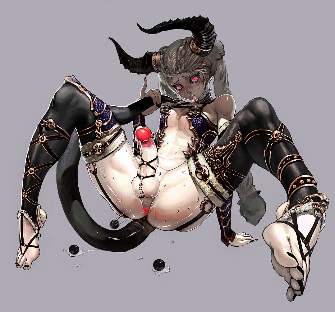 1boy anal_beads androgynous anus black_nails demon feet femboy footwear_fetish horns jeffr male male_only nail_polish penis photoshop piercing presenting_anus presenting_feet red_eyes rule34 solo sweat tail toe_ring toe_ring_legwear toenail_polish toes yaoi