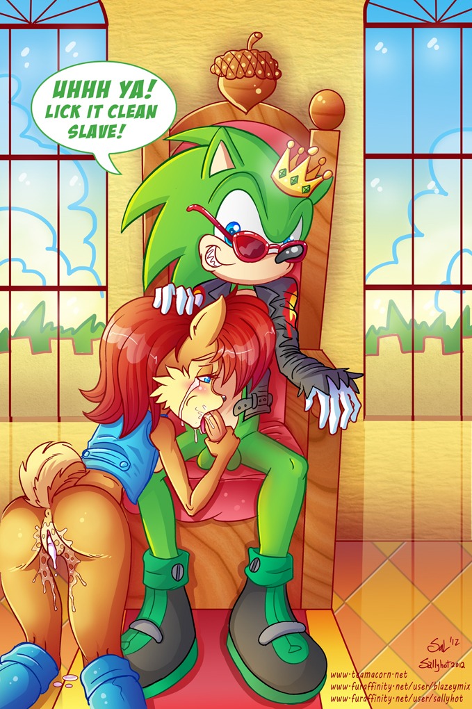 anthro anthro_on_anthro anthro_penetrated anthro_penetrating anthro_penetrating_anthro anus archie_comics balls blazeymix blue_eyes bodily_fluids boots bottomless bottomless_anthro bottomless_female bottomless_male brown_body brown_fur butt chipmunk clothed clothing comic crown crying cum cum_in_vagina cum_inside duo e621 erection eulipotyphlan fellatio female female_anthro female_penetrated footwear forced forced_oral fur genital_fluids genitals green_hair ground_squirrel hair hand_on_head headgear hedgehog male male/female male_anthro male_penetrating male_penetrating_female mammal oral oral_penetration penetration penile penis red_hair rodent sally_acorn sallyhot sciurid scourge_the_hedgehog sega sex shoes sonic_the_hedgehog_(archie) sonic_the_hedgehog_(comics) sonic_the_hedgehog_(series) teamacorn tears vulva