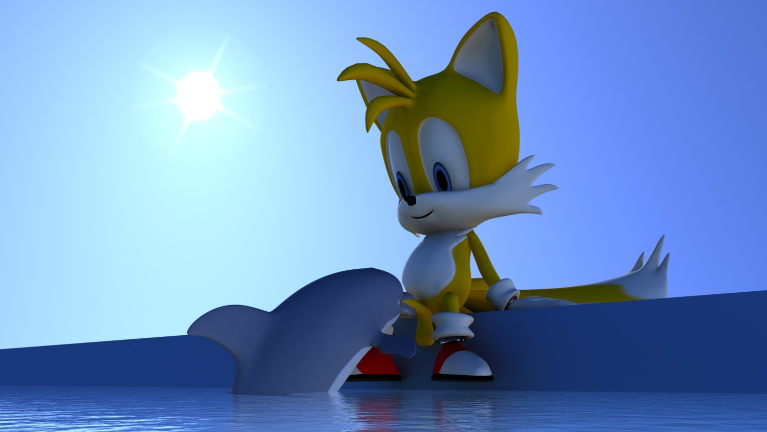 anthro canine day fox fur male male_only mammal nude outdoors penis rule34 sitting sonic_(series) tagme tails tails_the_fox