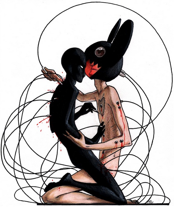 2boys artist_request danger danger_(musician) deadmau5 edm gay joel_zimmerman male male_only musician real_person rule34 sitting stitches tagme wires year_request