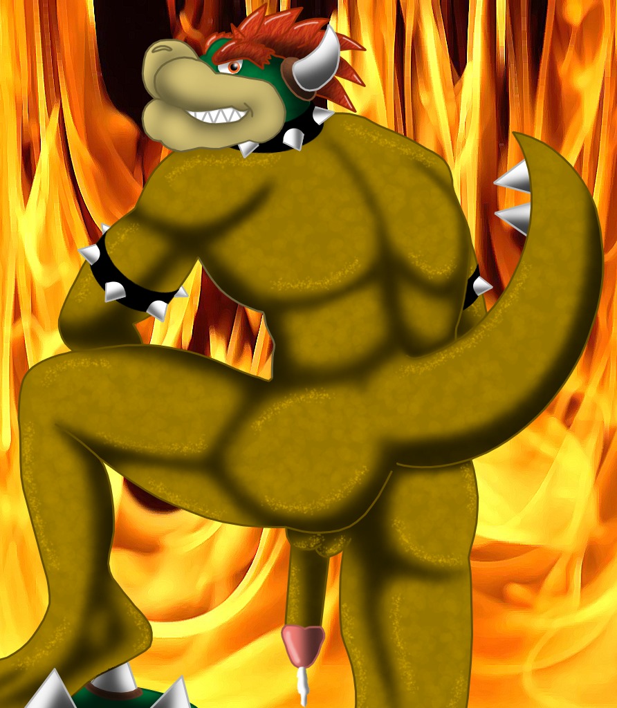 anthro bowser bowserandlover1 koopa male male_only mario_(series) nintendo rule34 scalie tagme