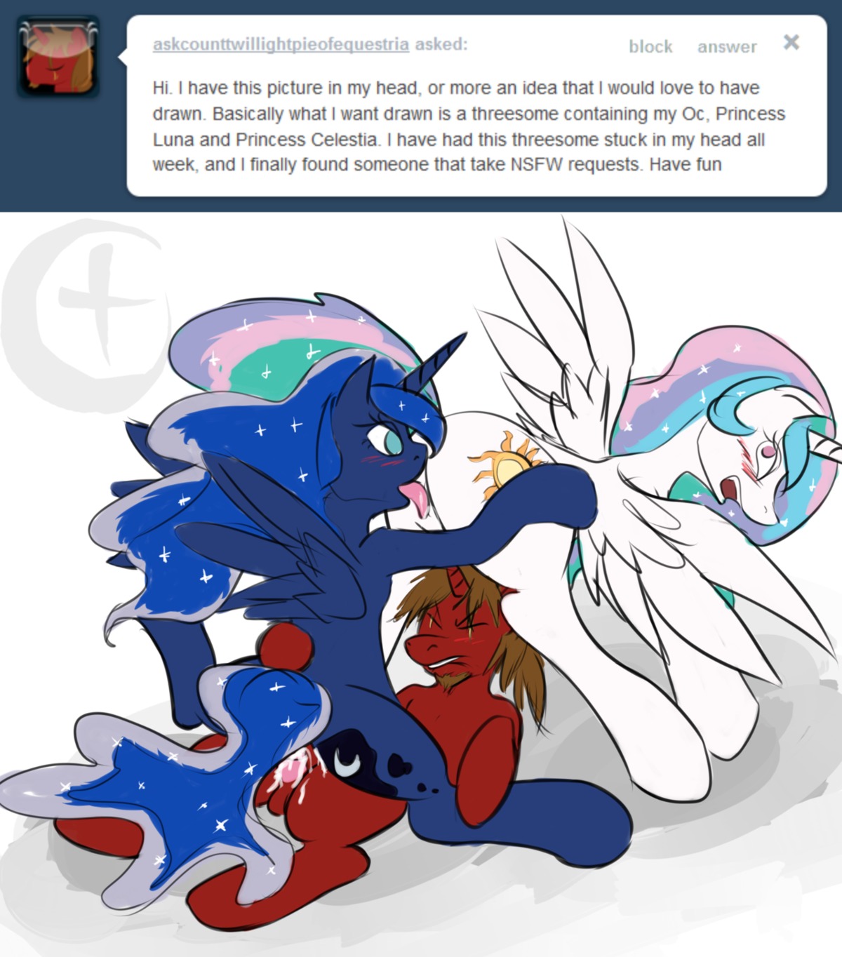 alicorn argoth equine female feral feral_on_feral friendship_is_magic my_little_pony princess_celestia_(mlp) princess_luna_(mlp) rule34 sex smooth_skin unicorn