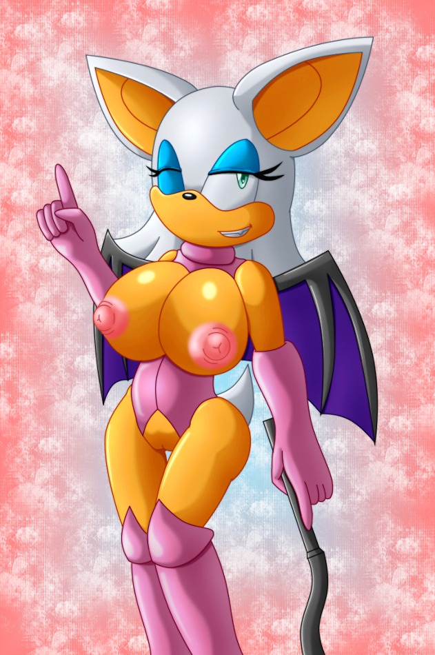 anthro bat boots breasts chaossabre color dominatrix female female_only front_view fur furry gloves holding nipples pussy rouge_the_bat rule34 sega smile solo sonic_(series) sonic_the_hedgehog_(series) standing tagme tail tan_skin vulva whip white_fur wings wink