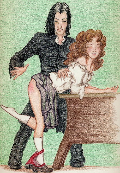 1boy 1girls 2d age_difference artist_request ass bare_ass bare_shoulders bent_over black_clothing black_hair brown_hair closed_eyes clothed clothed_female clothed_male clothing clothing_aside color crayon_(artwork) curly_hair dead_source duo female footwear full_body green_background gryffindor hair harry_potter hermione_granger hogwarts_professor leg_up light-skinned_female light-skinned_male light_skin long-haired_male long_hair long_sleeves male miniskirt older_male open_shirt panties panties_around_ankles panties_around_leg panties_around_one_leg panties_down red_panties red_underwear rule34 school_uniform schoolgirl severus_snape shirt shirt_down shoes shoulders side_view skirt skirt_up sleeves slytherin socks spank_marks spanking spanking_ass standing standing_on_one_leg straight student table tagme teacher teacher_and_student teeth teeth_clenched underwear unprofessional_behavior witch_(harry_potter) younger_female