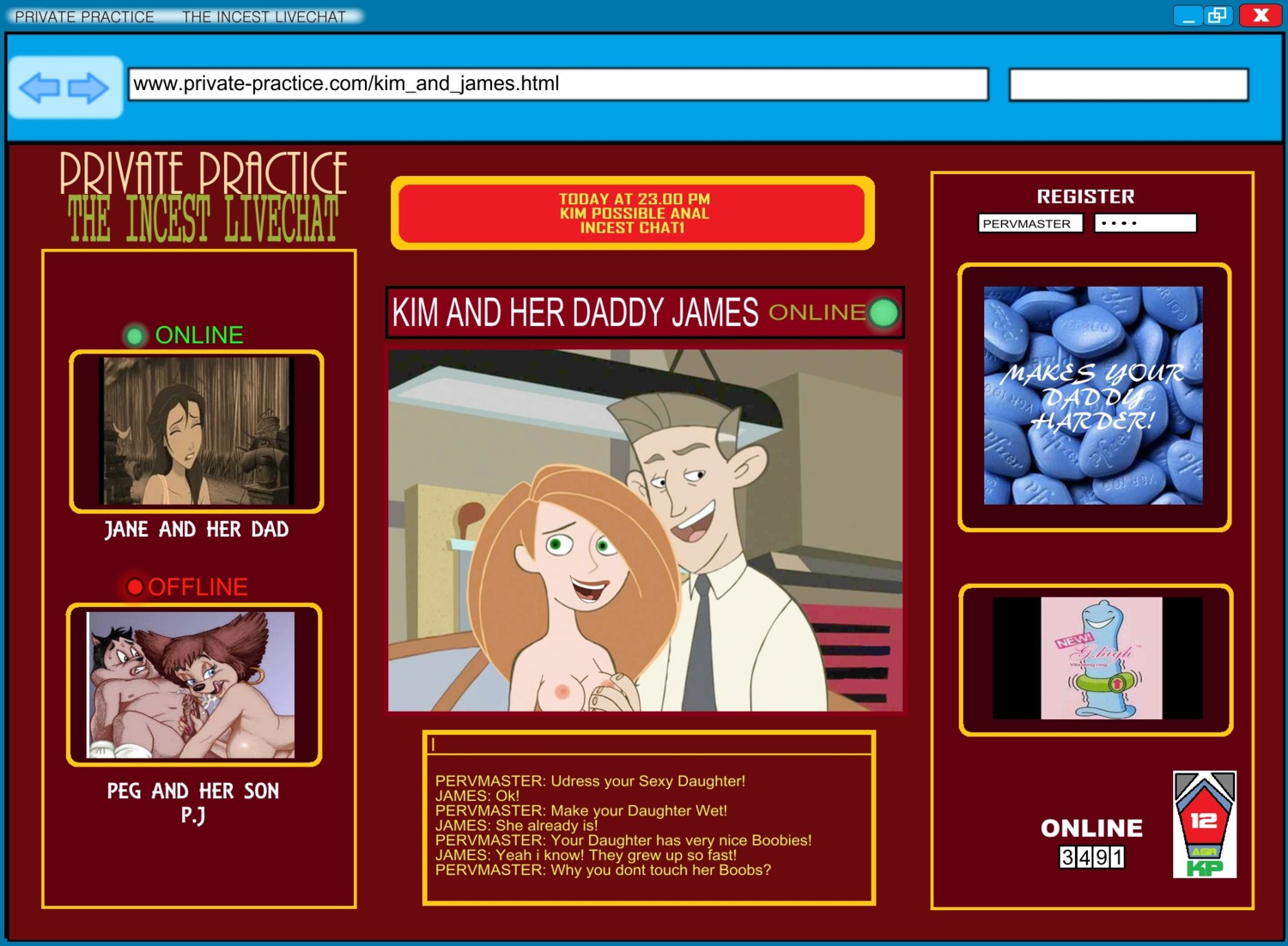 cheating_husband crossover disney disney_channel father_and_daughter female goof_troop human incest james_timothy_possible jane_porter kim_possible kimberly_ann_possible male nipples peg_pete pj_(goof_troop) rule34 straight tarzan_(1999_film)
