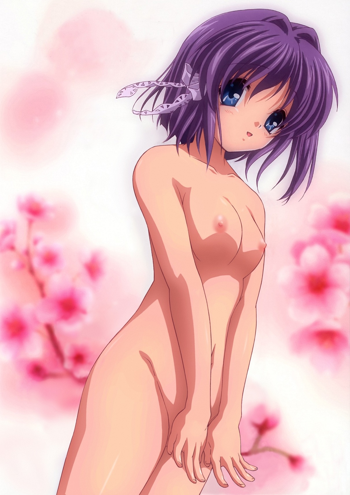 bow breasts clannad female rule34 ryou_fujibayashi small_breasts straight_hair tagme