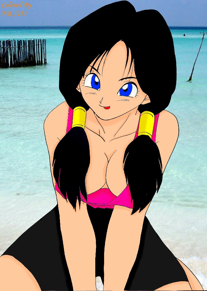 2d :p casual dragon_ball dragon_ball_z female female_only fully_clothed human no_penetration no_sex rule34 shonen_jump shounen_jump shueisha solo solo_female straight_hair tagme twintails videl videl_(short_hair) weekly_shonen_jump weekly_shounen_jump