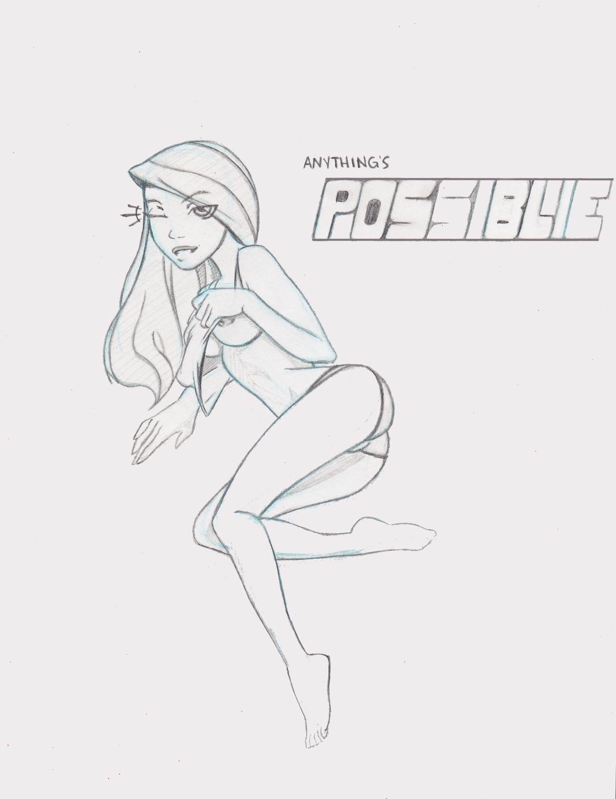 disney female female_only human kim_possible kimberly_ann_possible monochrome mrsinister616 nipples rule34 solo tagme