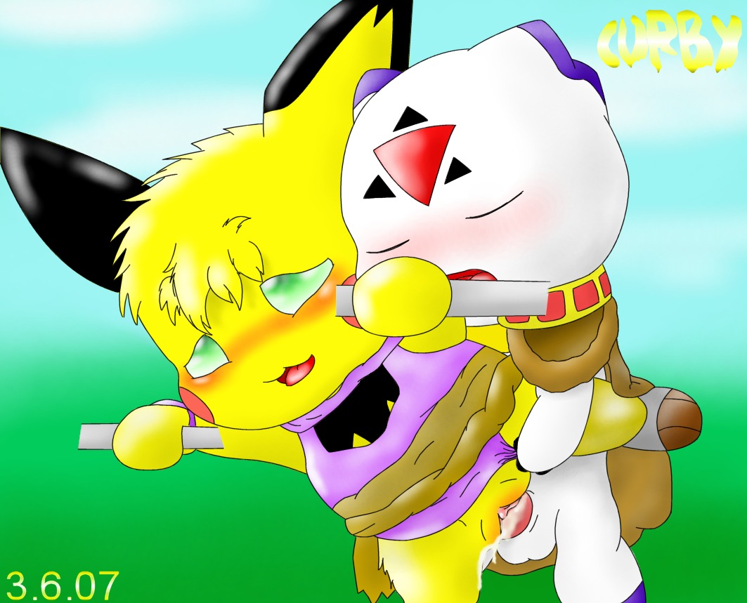 2007 crossover culumon curby digimon digimon_(species) digimon_tamers female feral monster_boy pichu pokemon rule34 sex