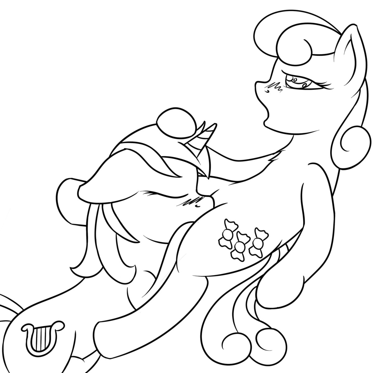 bonbon_(mlp) earth_pony equine fearingfun female feral feral_on_feral friendship_is_magic horse lyra_heartstrings_(mlp) my_little_pony mythological_creature mythological_equine mythology pony rule34 smooth_skin unicorn